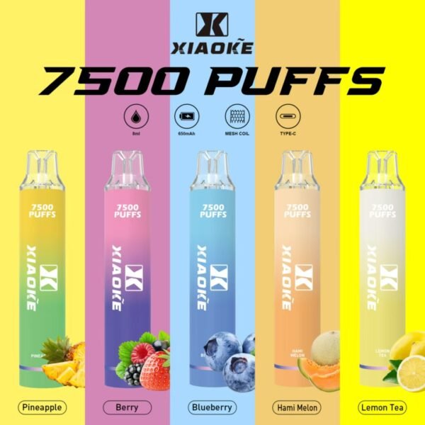 【XIAOKE 梟客】🪄拋棄式🍬 一次性霧化商品 7500口 (可充電)
